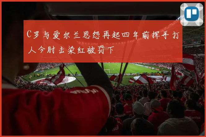 C罗与爱尔兰恩怨再起四年前挥手打人今肘击染红被罚下