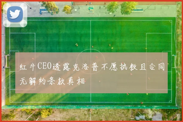 红牛CEO透露克洛普不愿执教且合同无解约条款真相